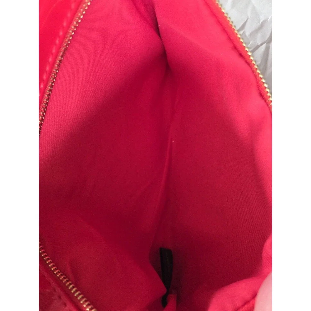 CAROLINA HERRERA Good Girl Red Glossy Patent Clutch Bag‎ 6x11” FREE SHIPPING